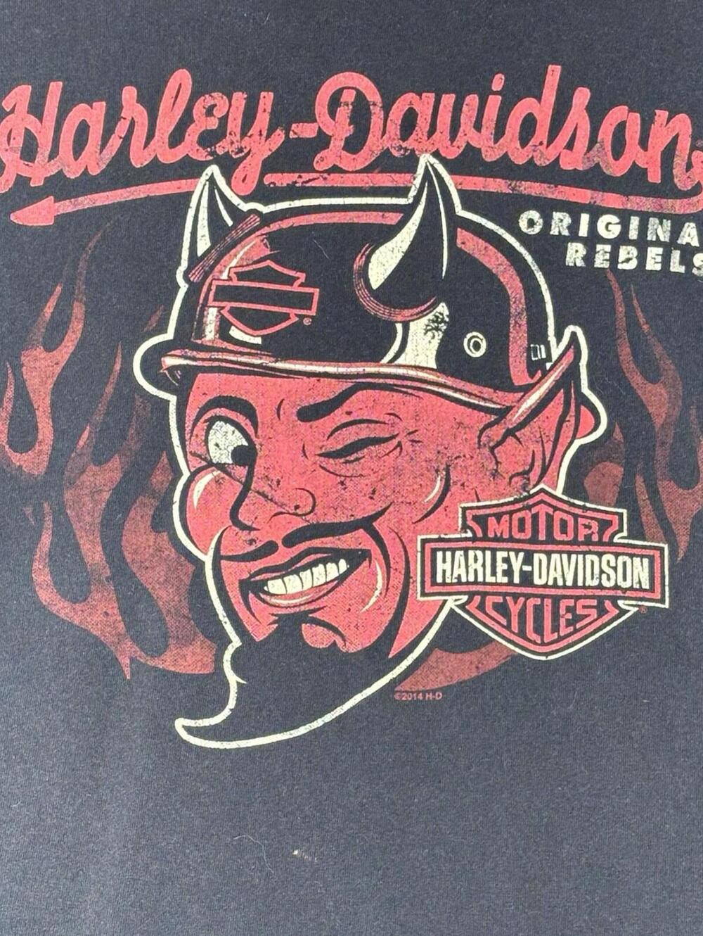 Harley-Davidson Motorcycle Original Rebels Devil T-shirt XL Cleveland Ohio - Picture 2 of 8